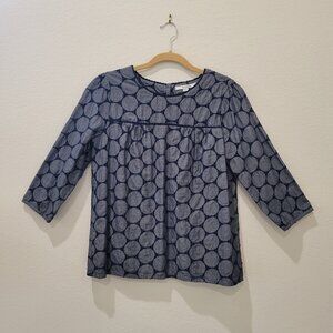 Boden Chambray Pullover Blouse, size 10